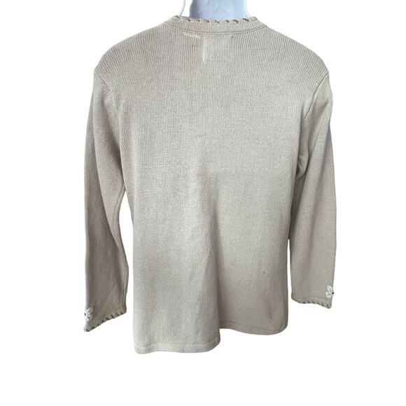 VINTAGE 90s Storybook Knits Heavenly Angels Ugly Christmas Sweater Size Small - Picture 4 of 8